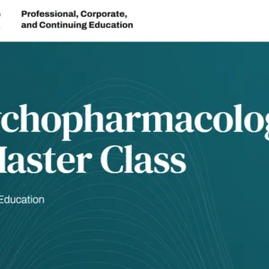 Harvard Psychopharmacology A Master Class 2026