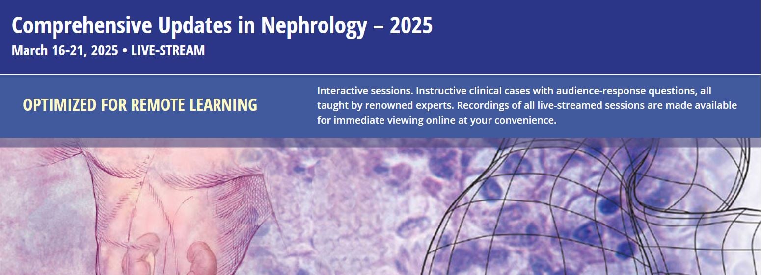 Harvard Comprehensive Updates in Nephrology 2025 (Videos + Slides)
